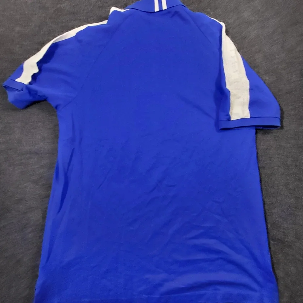 Polo Golf Ralph Lauren Pro Fit 100% Pima Cotton Men XL Blue Shirt Big White Pony